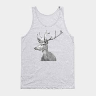 Black and White Deer Tank Top